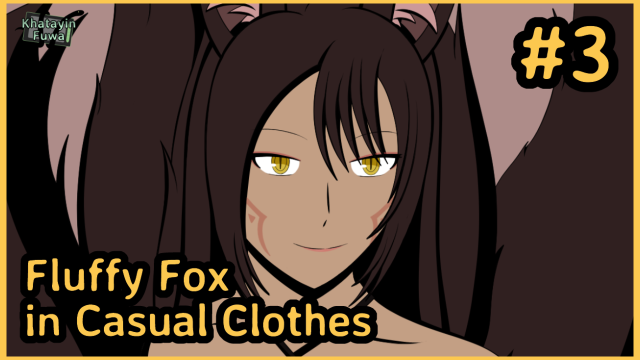 【OC ART】Fluffy Fox in Casual Clothes #3 (Experimenting)